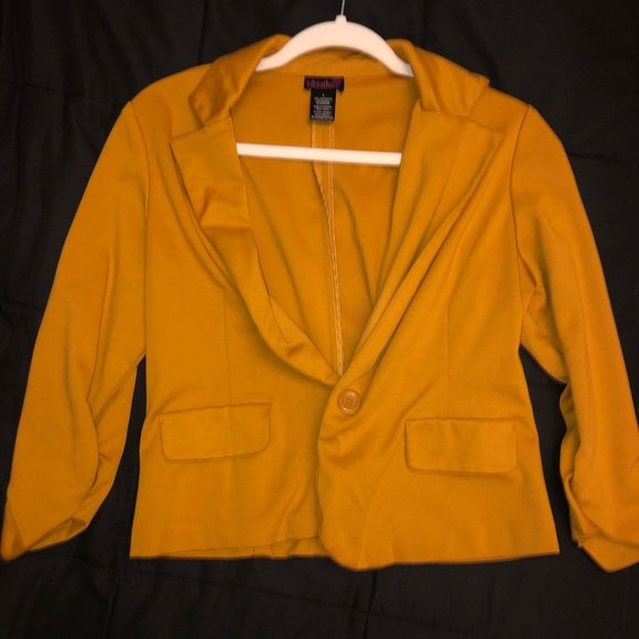 Fashion Nova Jackets & Blazers - Yellow blazer